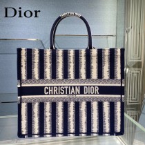 Dior迪奧-02 條紋Book Tote 手袋購物袋