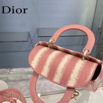 Dior-02  迪奧原單五格刺繡戴妃包  通體飾以本季標誌性的Tie