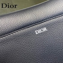 Dior-03  迪奧原版皮新款Dio Saddle Bag 迪20新款老花藍馬鞍包腰包胸包