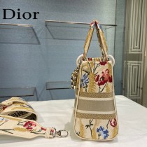 Dior-06  迪奧原單五格刺繡戴妃包  通體飾以本季標誌性的Tie