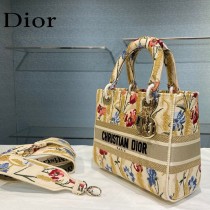 Dior-06  迪奧原單五格刺繡戴妃包  通體飾以本季標誌性的Tie