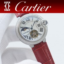 卡地亞 Cartier女款藍氣球飛輪系列雙排鉆