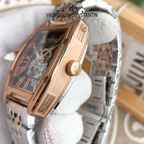 江詩丹頓 Vacheron Constantin全自動機械機芯精品男士鏤空鋼帶腕表