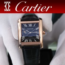 Cartier卡地亞全新Tank MC 系列陀飛輪 星月多功能腕表