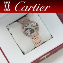 卡地亞 Cartier女款藍氣球飛輪系列鋼帶款