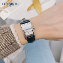 浪琴 Longines戴卓維納系列精致兩針半女士腕表