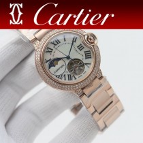 卡地亞 Cartier女款藍氣球飛輪系列鋼帶款