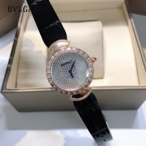 Bvlgari 寶格麗 鑲嵌奢侈T形鉆瑞士石英機芯女士手錶