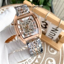 江詩丹頓 Vacheron Constantin全自動機械機芯精品男士鏤空鋼帶腕表