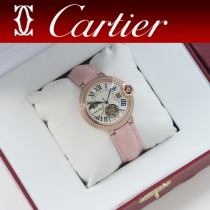 卡地亞 Cartier女款藍氣球飛輪系列雙排鉆