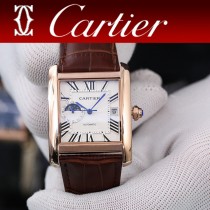 Cartier卡地亞全新Tank MC 系列陀飛輪 星月多功能腕表