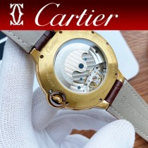 卡地亚 CARTIER  高級定製全自動機械機芯男士藍氣球陀飛輪腕表