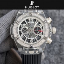 宇舶Hoblot恒寶 BIG BANG 系列日本進口VK石英機芯透明錶殼手錶