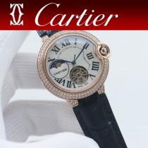 卡地亞 Cartier女款藍氣球飛輪系列雙排鉆