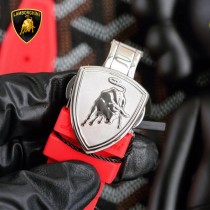 蘭博基尼Lamborghini 銀色 日本多功能石英運動手表