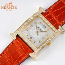 愛馬仕Heure-003   H系列正品原裝瑞士機芯镶钻系列手表