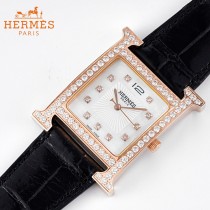 愛馬仕Heure-001   H系列正品原裝瑞士機芯镶钻系列手表