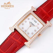 愛馬仕Heure-002   H系列正品原裝瑞士機芯镶钻系列手表