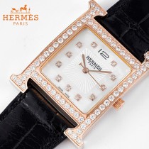 愛馬仕Heure-001   H系列正品原裝瑞士機芯镶钻系列手表