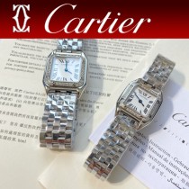 卡地亞CARTIER原單獵豹PANTHERE DE系列瑞士鑲鉆款石英方形手表
