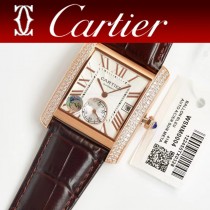 卡地亞 V8版本坦克系列經典劉德華同款方形男士手表