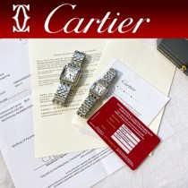 卡地亞CARTIER原單獵豹PANTHERE DE系列瑞士鑲鉆款石英方形手表