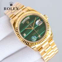 ROLEX恒动劳力士日志36孔雀石星期日历型