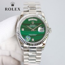 ROLEX恒动劳力士日志36孔雀石星期日历型