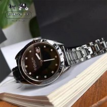 COACH蔻馳原單石英機芯陶瓷手錶 全陶瓷表帶