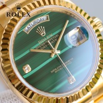 ROLEX恒动劳力士日志36孔雀石星期日历型