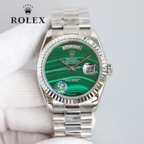 ROLEX恒动劳力士日志36孔雀石星期日历型