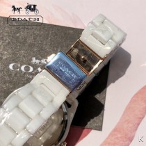 COACH蔻馳原單石英機芯陶瓷手錶 全陶瓷表帶