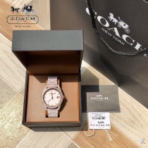 COACH蔻馳原單石英機芯陶瓷手錶 全陶瓷表帶