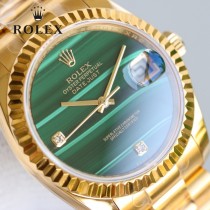 ROLEX恒动劳力士日志36孔雀石星期日历型