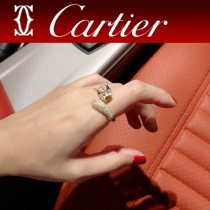 Cartier 卡地亞豹子戒指 祖母綠寶石戒指卡地亞經典傑作，經久不衰傳奇經典