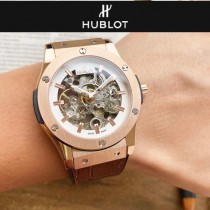 恒寶 Hublot精品男士鏤空腕表 簡約兩針全鏤空設計