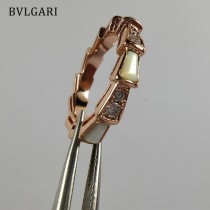 BVLGARI貝殼蛇形戒指