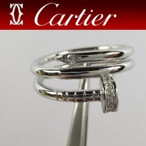 卡地亞Cartier釘子戒指 新款 雙層 鑲鉆戒指