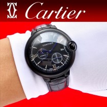 卡地亞CARTIER尊貴紳士潮男三針飛輪全自動機械腕表