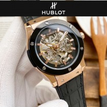 恒寶 Hublot精品男士鏤空腕表 簡約兩針全鏤空設計