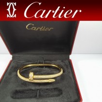 Cartier 卡地亞 JUSTE UN CLOU 釘子系列 滿鉆釘子手鐲
