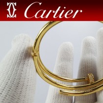 卡地亞滿鉆 雙層手鐲 Cartier釘子手鐲手工鑲嵌 頂級進口八心八箭鉆石