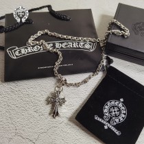 粗鏈款 細鏈款 三種鏈條 Chrome Hearts 克羅心項鏈獨家中號雙層十字架基礎款項鏈