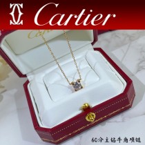 卡地亞60分主鉆牛角項鏈 高級精工版
