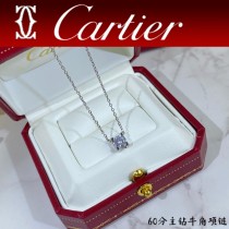 卡地亞60分主鉆牛角項鏈 高級精工版