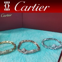 卡地亞霸氣豹紋滿鉆手鏈 Panthere de Cartier豹手鏈 亞金材質男女都可佩戴
