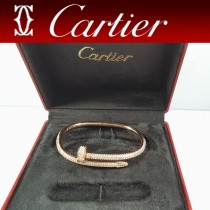 Cartier 卡地亞 JUSTE UN CLOU 釘子系列 滿鉆釘子手鐲
