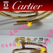 卡地亞雙圈釘子半鉆手鐲釘子手鐲Juste un Clou 系列獨特個性
