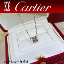 卡地亞60分主鉆牛角項鏈 高級精工版