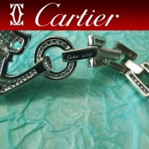 卡地亞霸氣豹紋滿鉆手鏈 Panthere de Cartier豹手鏈 亞金材質男女都可佩戴